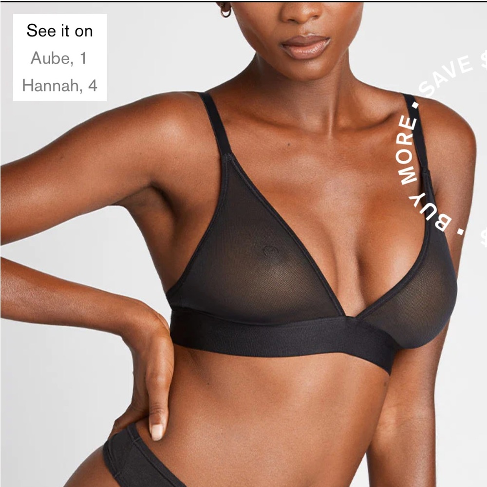 Negative Underwear Mesh Sieve triangle bra